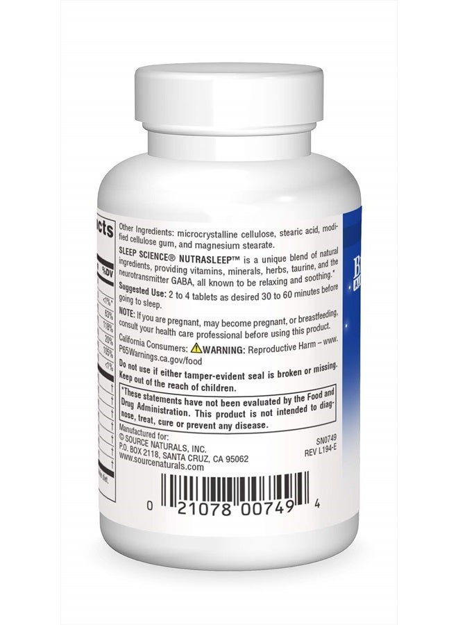 Source Naturals Sleep Science NutraSleep - Multi-Nutrient and Herb Complex - Supports Rest And Relaxation- 40 Tablets - Image 2
