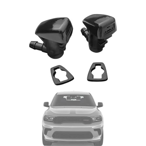AMFRNE 68269108AA Durango Premium Wiper Washer Nozzles Fit for 2011-2023 Dodge Durango WD Windshield Washer Fluid Jet Nozzle | Easy to Install | 2 Pack, Ref 5182367AA, Replace for Dodge Durango Accessories - Image 1