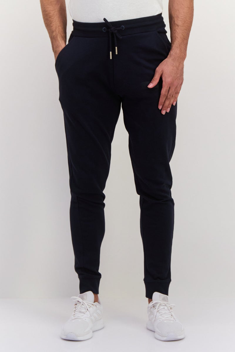 Gazzarrini سروال جوجر للرجال بسحب الحبل، أزرق داكن - Image 1