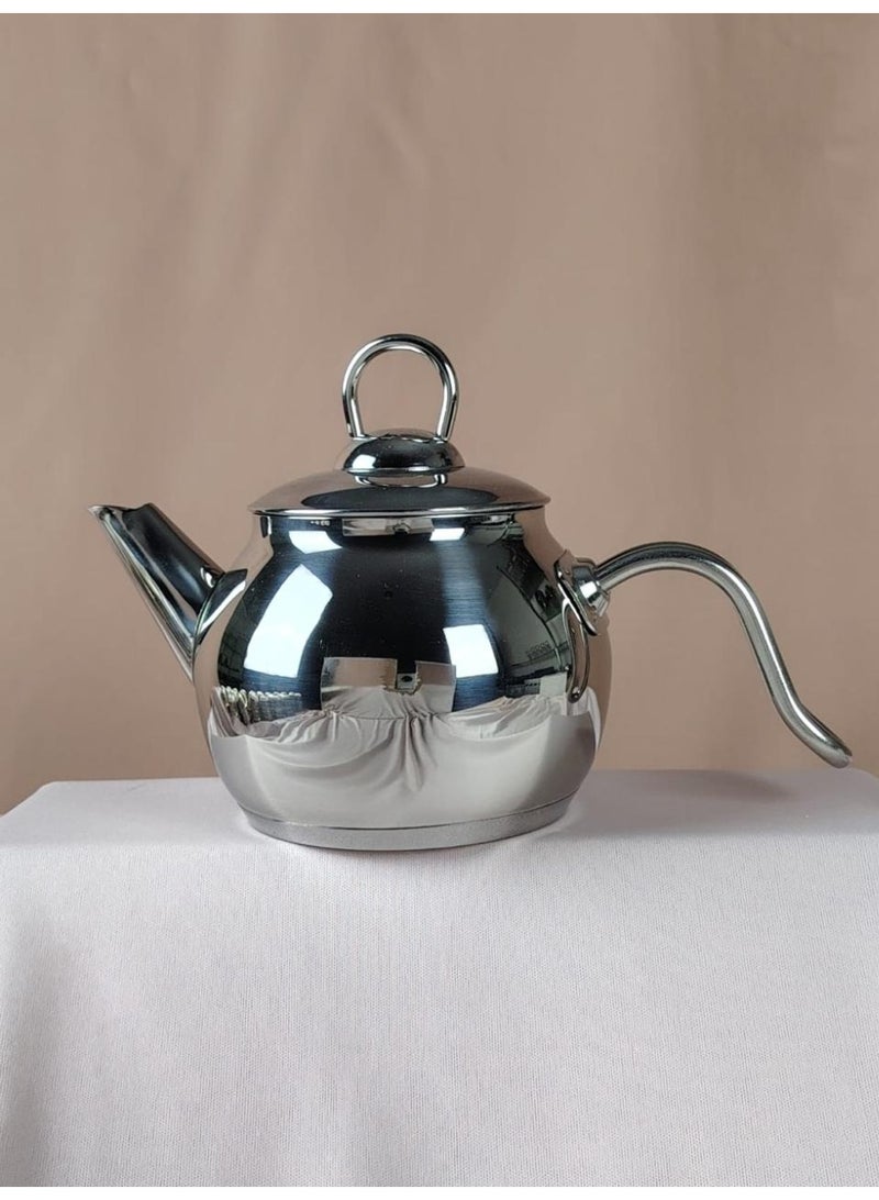 السيف  🫖 إبريق شاي تركي فاخر من الستانلس – سعة 0.8 لتر بتصميم أنيق وجودة عالية - Image 2