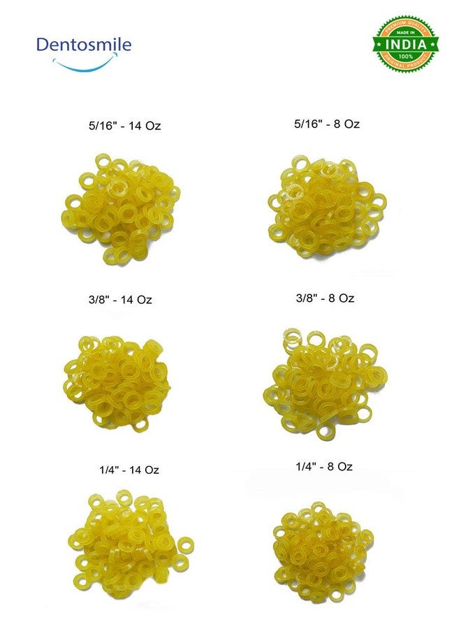 Dentosmile Orthodontic Extraoral Latex Elastics | Dental elastics| Tooth Colours Pack of 100 Pcs + Free Placer for Braces - Image 3