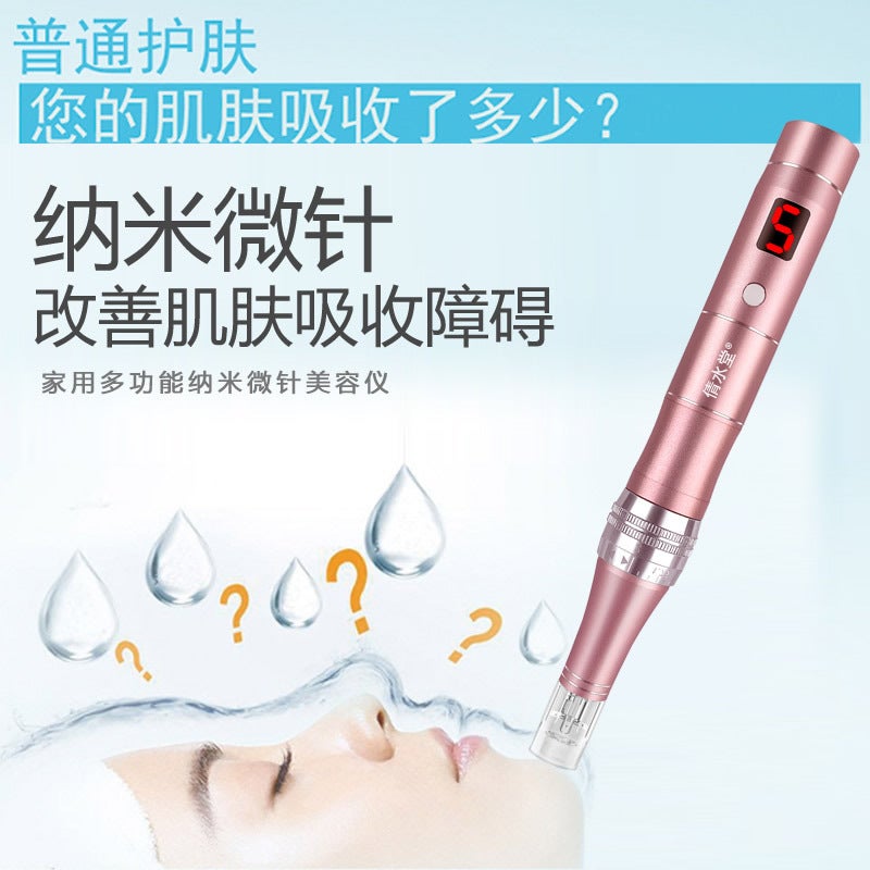 Nano Electric Microneedle Instrument Import Freeze-Dried Powder Mesoderm Water Light Mts Beauty Salon Shuttle Roller Microcrystalline Pen - Image 5