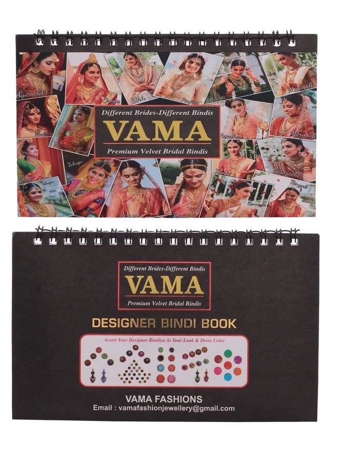 VAMA - ملصقات جبين كومكوم دائرية بسيطة متعددة الألوان من فاشونز، كتاب بيندي حلزوني صغير الحجم للبنات (948 كتيب بيندي صغير) - Image 1