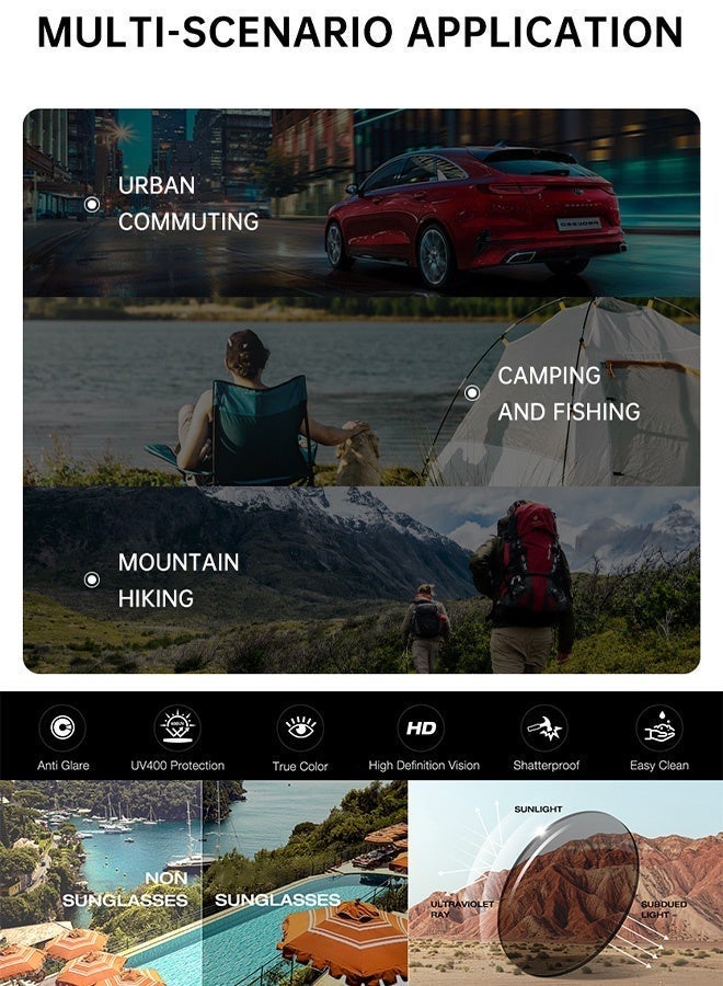 CIKJUK Luxury Design Sunglasses Men Women Cat Eye Men's Women's Sunglass Premium Sun Glasses Fashion Mens Sun Glas UV400 Protection Sun Glas Brown - Image 2