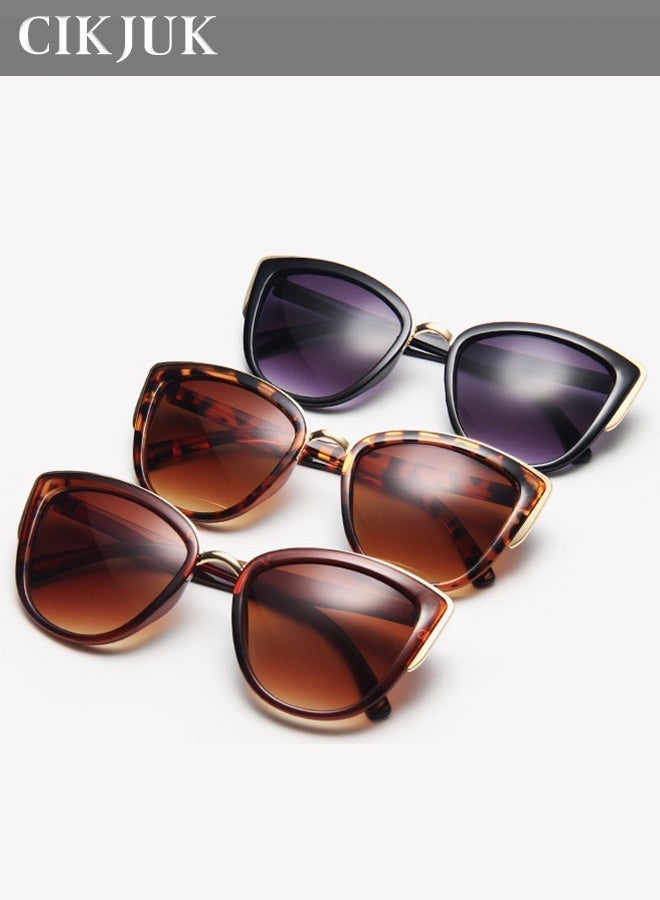 CIKJUK Luxury Design Sunglasses Men Women Cat Eye Men's Women's Sunglass Premium Sun Glasses Fashion Mens Sun Glas UV400 Protection Sun Glas Brown - Image 5