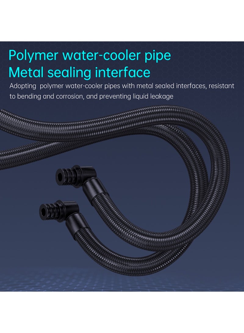 نظام تبريد مياه الكمبيوتر، مصباح LED ARGB 360 مم، إطار مربع، مروحة مدمجة، مزامنة MB، مروحة PWM، لـ Intel: LGA1700 / 1200 / 1150 / 1151 / 1155 / 1156 / 1356 / 1366 / 13 / 15 / 17 / 19 / E3 (ملاحظة خاصة: لا يدعم LGA775؛ لـ AMD: AM5 / AM4 / AM3 / FM2 / FM1/ Ryzen3 / Ryzen5 / Ryzen7 / Ryzen9؛ لـ Xeon: E5 / X79 / X99 / LGA2011 / 2066 (ملاحظة خاصة: لا تدعم مواضع فتحات الخادم المستطيلة 2011) - Image 5