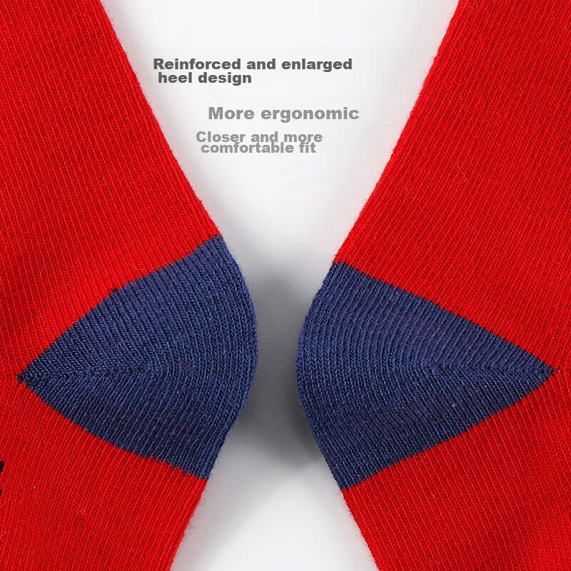 ULTRAMAN Children's Socks, Spring And Autumn Mid-Calf Socks for Boys, Baby New Year Cotton Socks AHM3012, Five Pairs, 16-18cm - Image 5