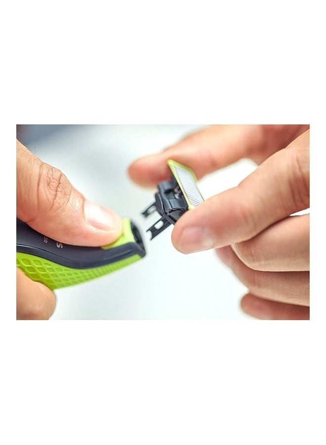 Generic OneBlade Replacement Blades QP220/51,Trim, Edge & Shave Any Length of Hair,2 Replaceable Original Blades,Fits All OneBlade Handles, Wet & Dry Use Green  - Image 4