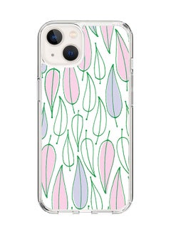 Classic Clear Case for Apple iPhone 14 Hybrid Soft Case Flexible Edges Anti Drop TPU PC Gel Thin Transparent Cover [ Designed for Apple iPhone 14 ] - Pastel Summer Full Print