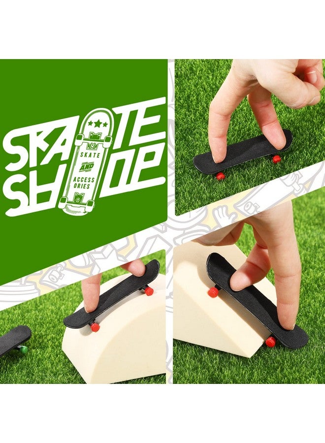 Tinlade 100 Pcs Fingerboard Foam Grip Tape Black Fingerboard Grip Tape 110 mm x 36 mm Skateboard Deck Stickers - Image 5
