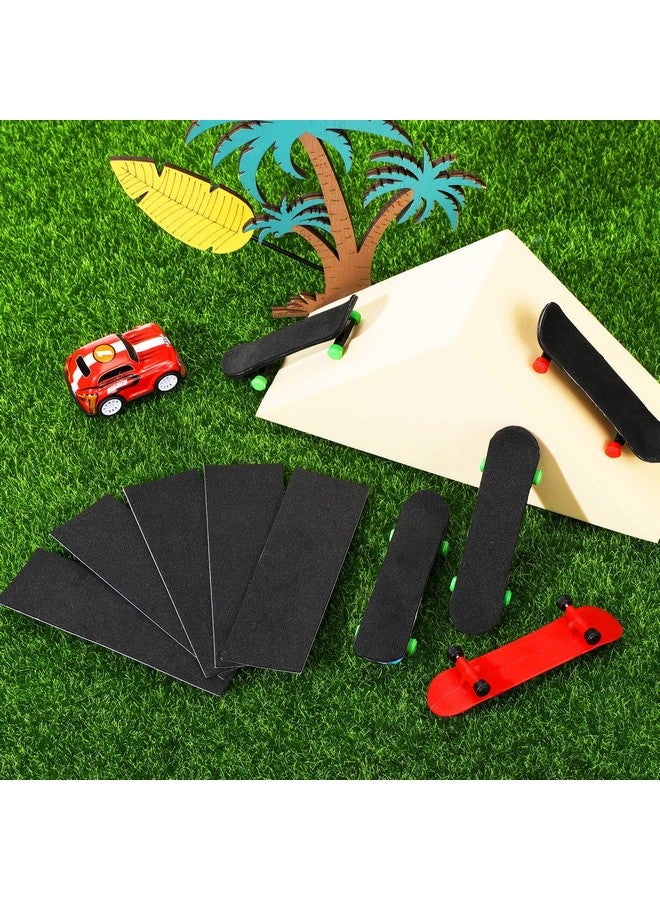 Tinlade 100 Pcs Fingerboard Foam Grip Tape Black Fingerboard Grip Tape 110 mm x 36 mm Skateboard Deck Stickers - Image 3