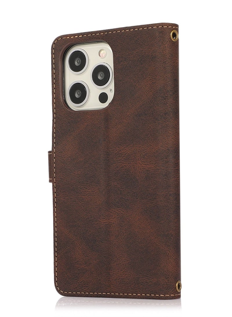 Suteni Flip Cover iPhone Protective Leather Case - Image 1