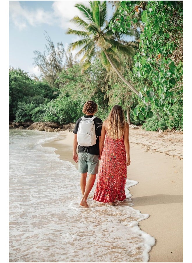 The Backpack- Casual daypack backpacks for every function. Compact but spacious 18L aesthetic traveling backpack with laptop compartment. (Tan)