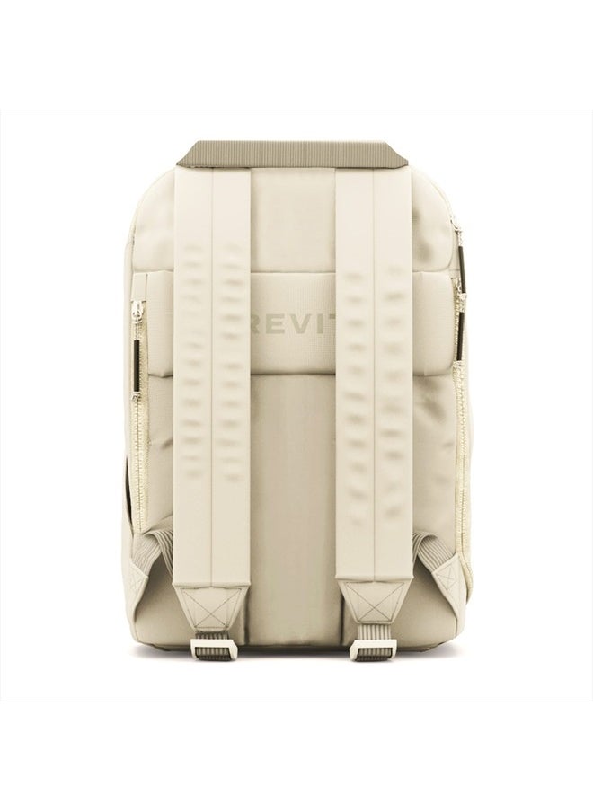 The Backpack- Casual daypack backpacks for every function. Compact but spacious 18L aesthetic traveling backpack with laptop compartment. (Tan)