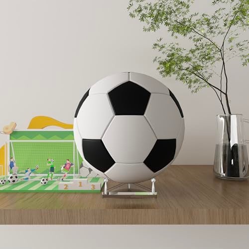 SVENJBB Clear Acrylic Basketball Holder, Display Ball Stand for Football, Soccer, Volleyball, Acrylic Ball Stand with Rubber Feet and Silver Pegs for Displaying Sports Memorabilia, 1 Pack - Image 4