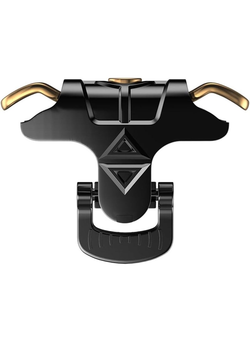 Taurus Trigger is a smartphone video game controller with infrared technology, compatible with Android and iPhone, featuring pressure-sensitive buttons and precise control knobs. - Image 2