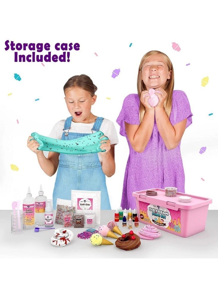 Mumfactory Slime Kit Toy DIY Ice Cream – DIY Slime Making Set with 31 Accessories - Image 5