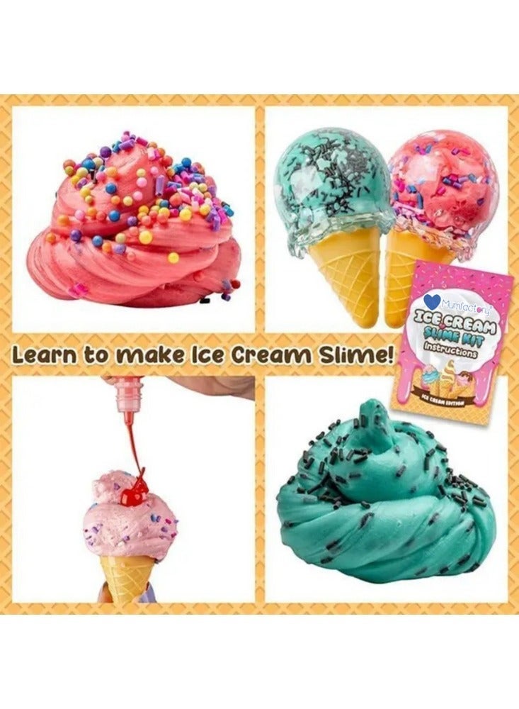 Mumfactory Slime Kit Toy DIY Ice Cream – DIY Slime Making Set with 31 Accessories - Image 2