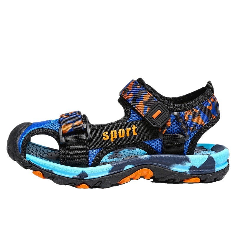 Boys Sandals 2024 Summer Style Baotou Large Children'S Children'S Boys Beach Shoes Boys Men'S Style - Image 3