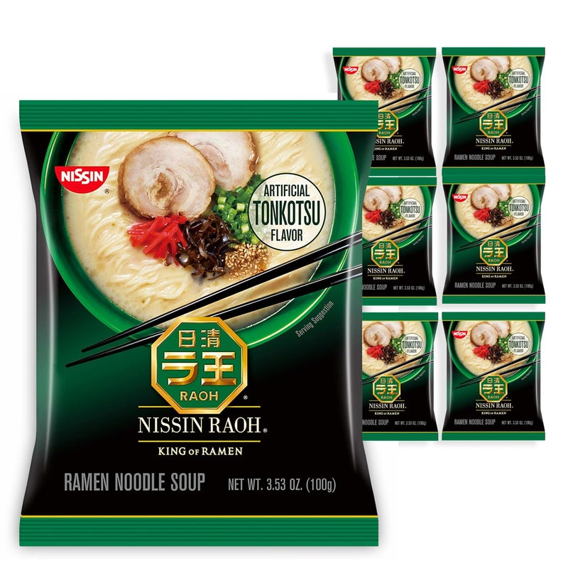 Nissin RAOH Ramen Noodle Soup, Tonkotsu, 3.53 Ounce (Pack of 6) - Image 5