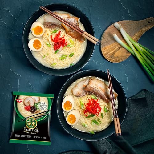 Nissin RAOH Ramen Noodle Soup, Tonkotsu, 3.53 Ounce (Pack of 6) - Image 3
