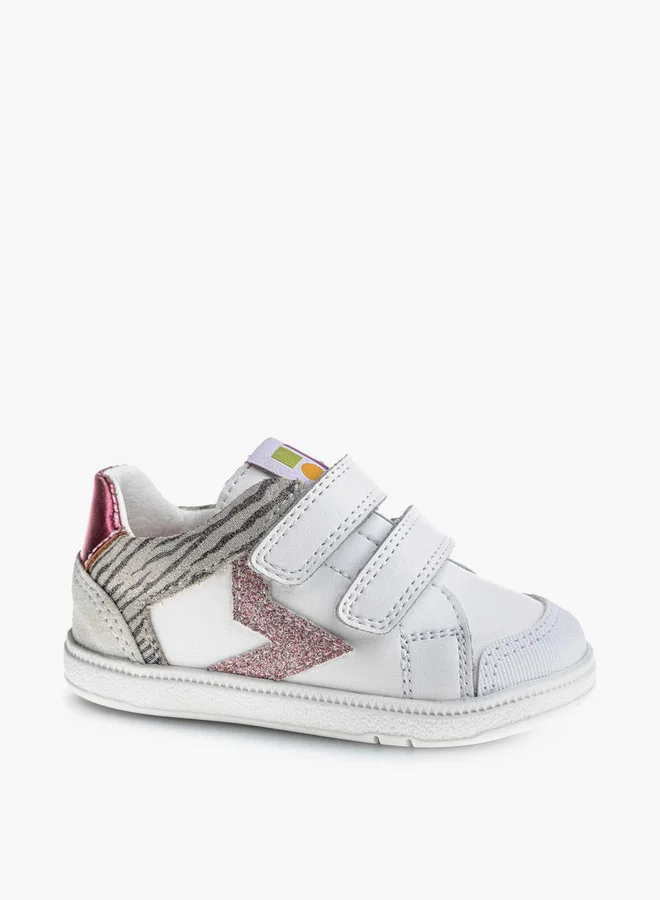 Pablosky Girls' Sneakers with Hook and Loop Closure School Shoes