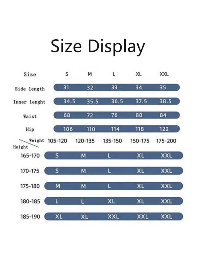 Men's 2-In-1 Athletic Running Shorts, Lightweight Sportwear Quick-Drying Shorts, Fitness Stretch Sports Shorts with Pocket, No Fading, No Deformation - XL - Image 5
