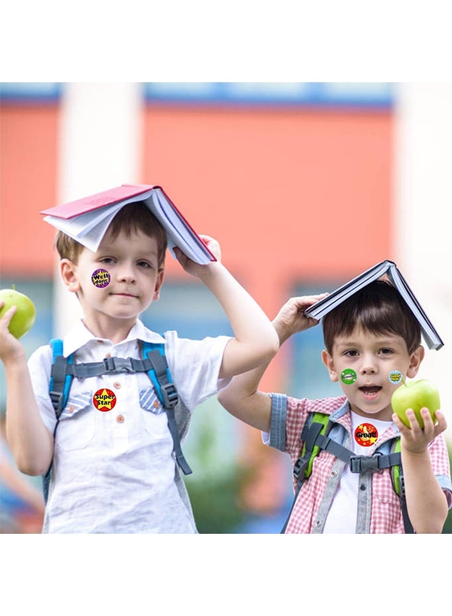 ١٥٠٠ ملصق لفصول الأطفال، ٢٤ تصميمًا مختلفًا، ملصقات مكافآت للمعلمين والطلاب، لوازم مدرسية. - Image 4