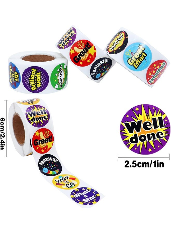 ١٥٠٠ ملصق لفصول الأطفال، ٢٤ تصميمًا مختلفًا، ملصقات مكافآت للمعلمين والطلاب، لوازم مدرسية. - Image 2