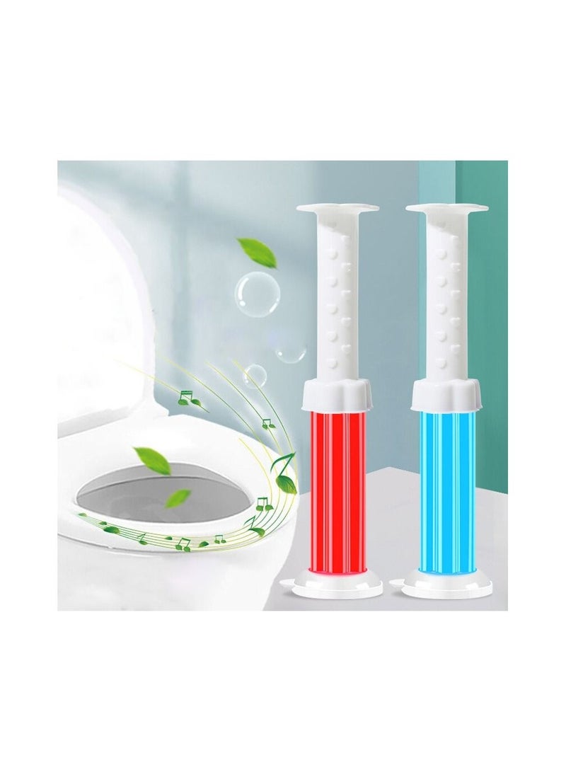 Meetion 2 Pcs Toilet Cleaner Deodorant Flower Gel - Image 1