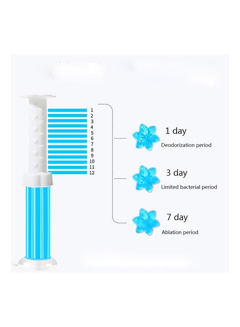 Meetion 2 Pcs Toilet Cleaner Deodorant Flower Gel - Image 4