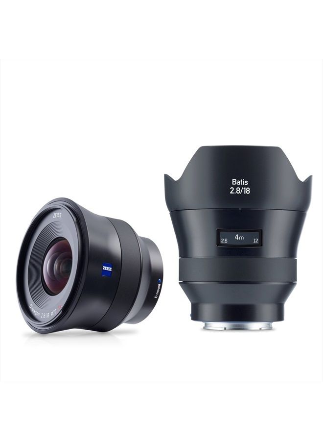 Zeiss Batis 18mm f/2.8 for Sony E Mount Mirrorless Cameras, Black - Image 1