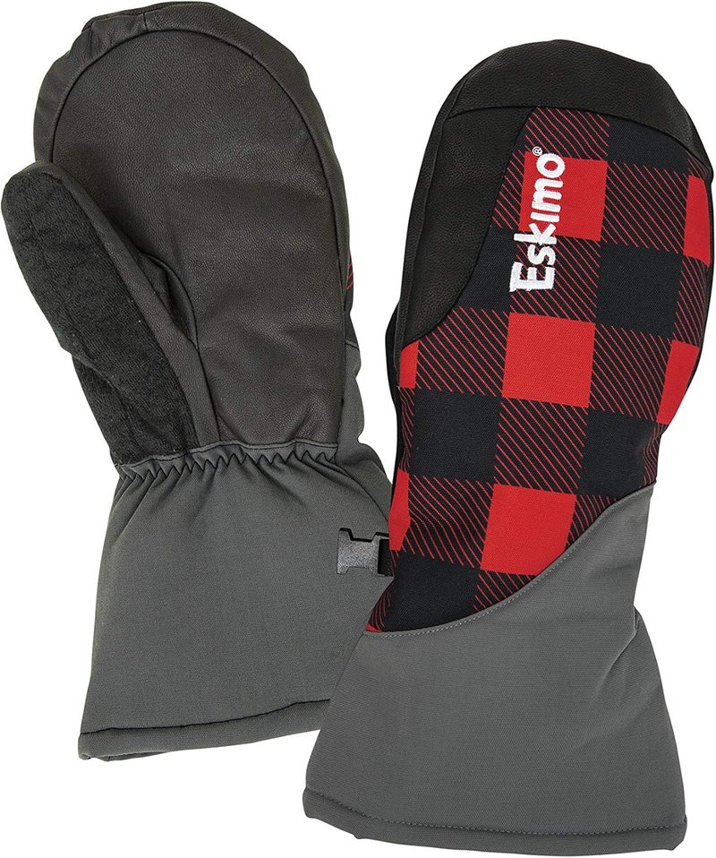 Eskimo Youth Buffalo Chopper Mitt, Buffalo Plaid, One Size - Image 1