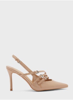 Strappy Buckle Patent Pumps