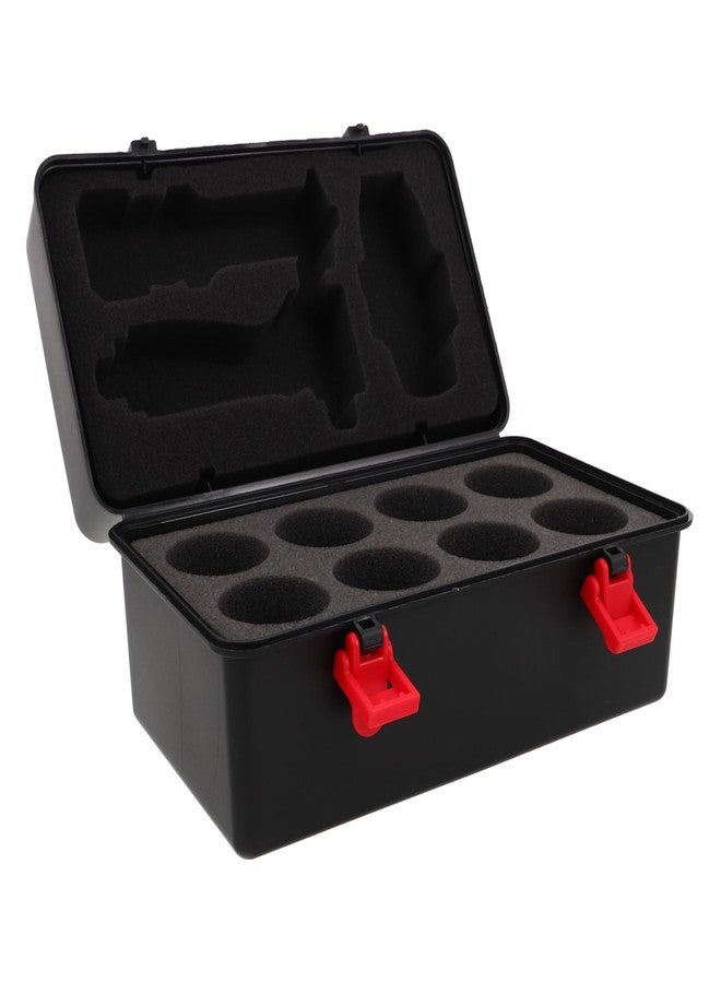 VOSAREA Battling Top Storage Case Spinning Top and Launcher Set Storage Box for Children Plastic Gyro Organizer Case with Handle and Liners - Image 1