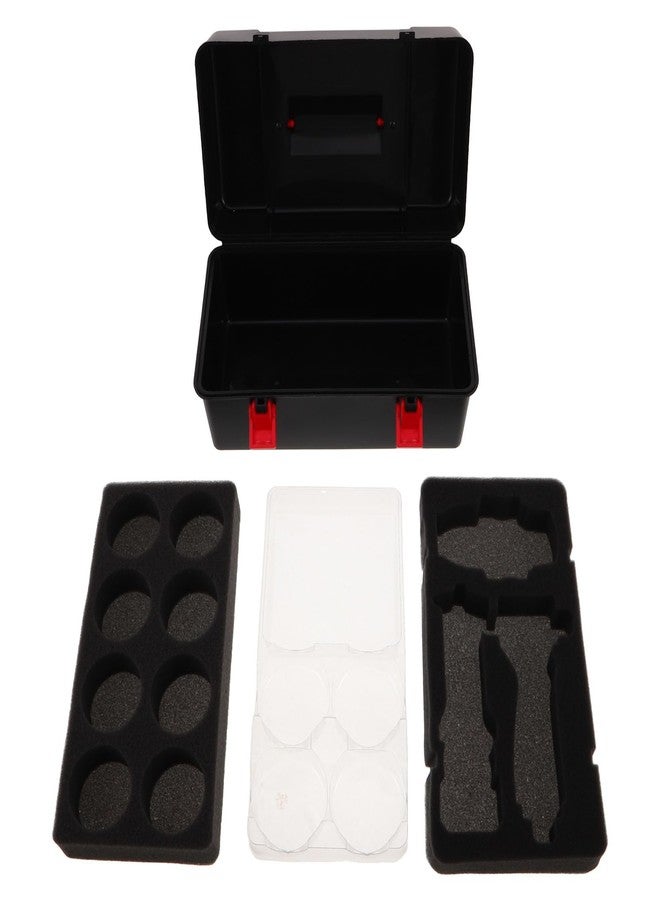 VOSAREA Battling Top Storage Case Spinning Top and Launcher Set Storage Box for Children Plastic Gyro Organizer Case with Handle and Liners - Image 3