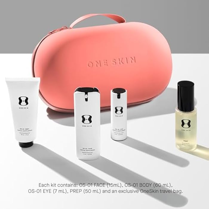 oneskin OS-01 Peptide Mini TRAVEL KIT - Skin Longevity Regimen, TSA-friendly Packaging, Developed by Scientists, For All Skin Types Including Sensitive Skin - Image 2