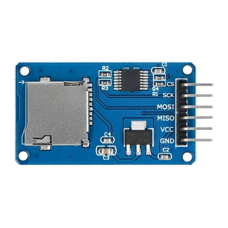 Micro SD Card Reader Module, SPI Memory Card Adapter Board, Compatible with Arduino, Raspberry Pi and ESP32, for Data Logging, File Storage, Audio Player, Sensor Records. - Image 2