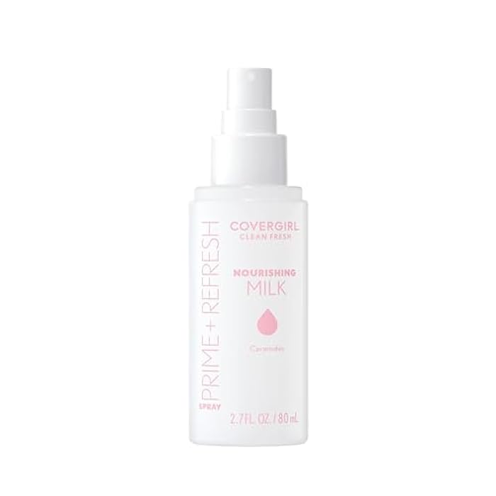 COVERGIRL Clean Fresh Nourishing Milk Spray - 100, Plumping, Moisturizing Face Mist, Dewy Finish, Vegan Formula - Image 1