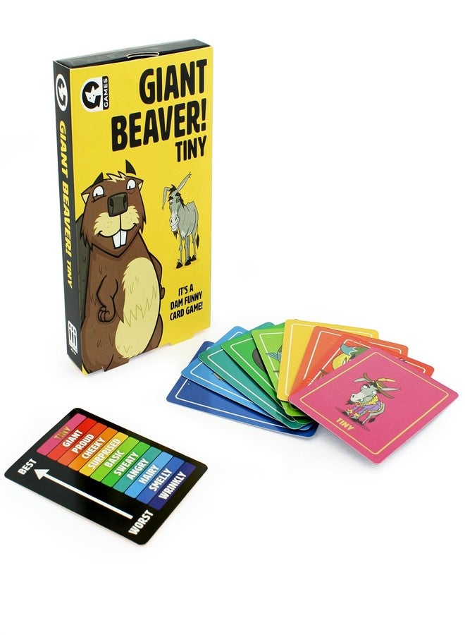 Ginger Fox: Giant Beaver Tiny Ass - Adult Party Card Game, Top Trump Your Opponents for The Win, It’s Dam Funny, Animals & Nature, Ages 16+, 3+ Player - Image 1