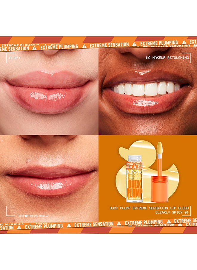 NYX PROFESSIONAL MAKEUP - طلاء الشفاه الممتلئ من داك بلامب - حار بشكل واضح - Image 1