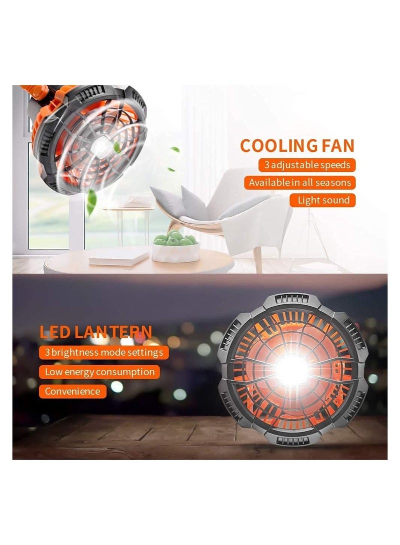 WAMBORY Portable Camping Fan Rechargeable Tent Fan - Image 3
