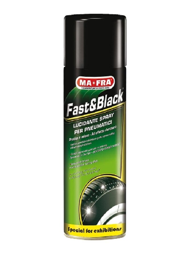 MA-FRA Fast and Black Tyre Shine Spray 500 ml H0056  - Image 1