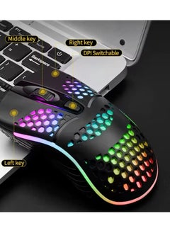 Generic S600 Wired Gaming Mouse, 1600 DPI, 4 Buttons, Ergonomic Design - Black  - Image 5
