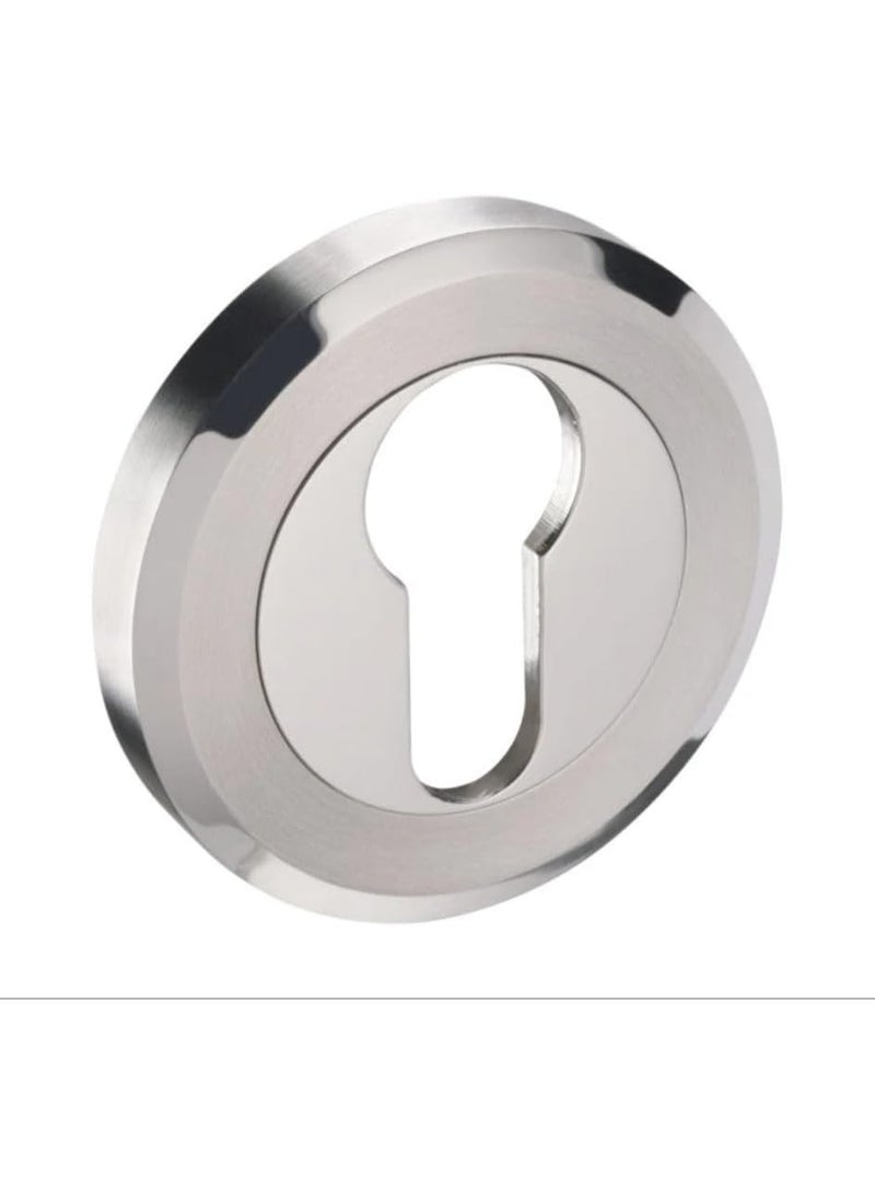 Union Round Euro Cylinder Escutcheon – Round Profile Cover Plate for Doors – 85mm Lock Centre – Durable & Stylish Door Hardware - Image 1