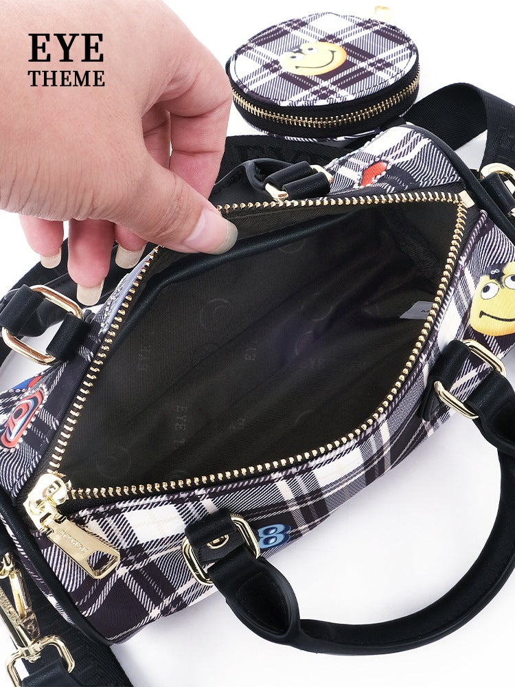 Printed Cute Wind Small Pillow Bag Mini Nylon Cloth Contrast Casual Messenger Bag Change Purse Suit 2727# - Image 5