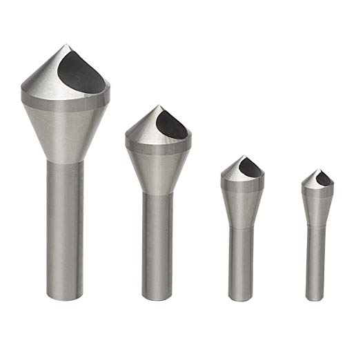 OCGIG 4pcs Countersink Chamfer Tool HSS(4241) Deburring Tool Set Metal Wood Drill Bits - Image 1
