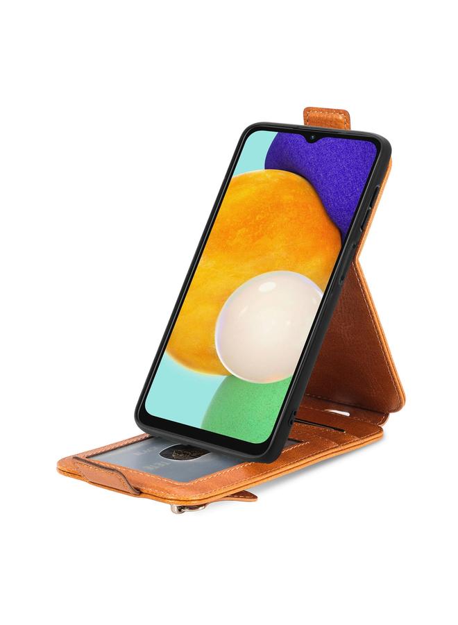 S-TOP Case For Samsung Galaxy A13 5G Zipper Wallet Vertical Flip Leather Phone Case - Image 4