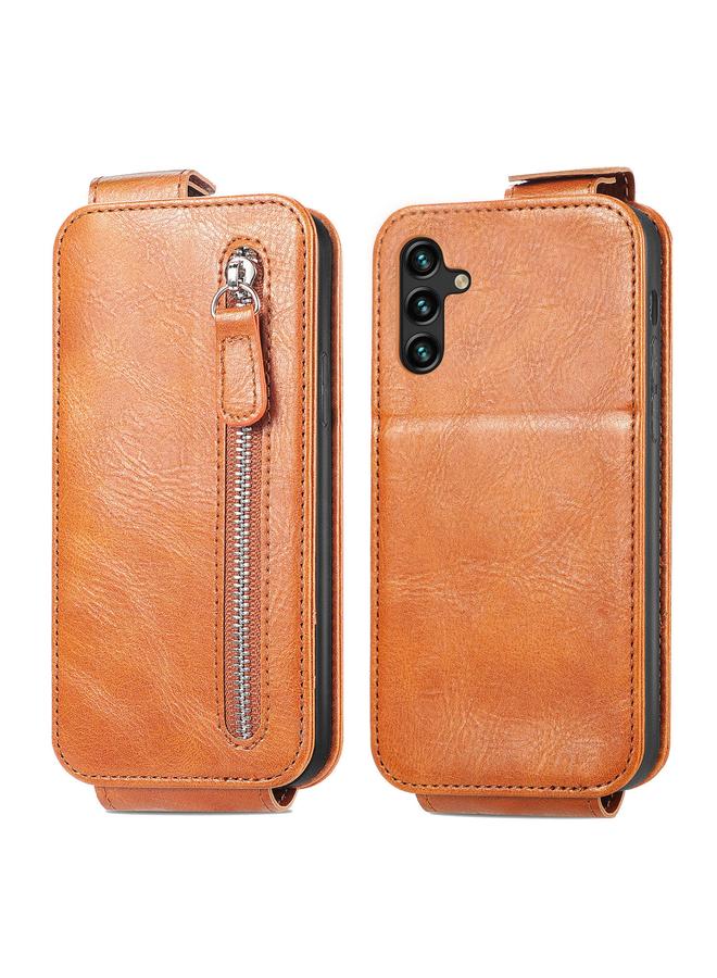 S-TOP Case For Samsung Galaxy A13 5G Zipper Wallet Vertical Flip Leather Phone Case - Image 2