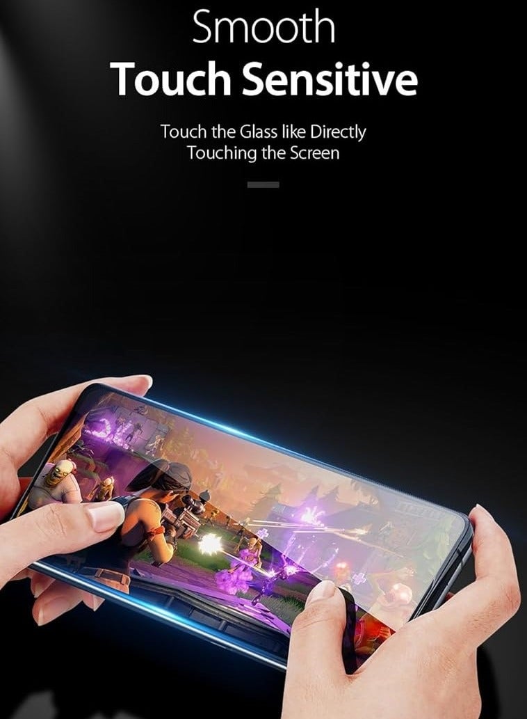 BORTONY OnePlus 9 Tempered Glass Screen Protector 9D Glass Curved Designed for OnePlus 9 Full Glue HD Clear Screen Protector Compatible with OnePlus 9 - Image 3